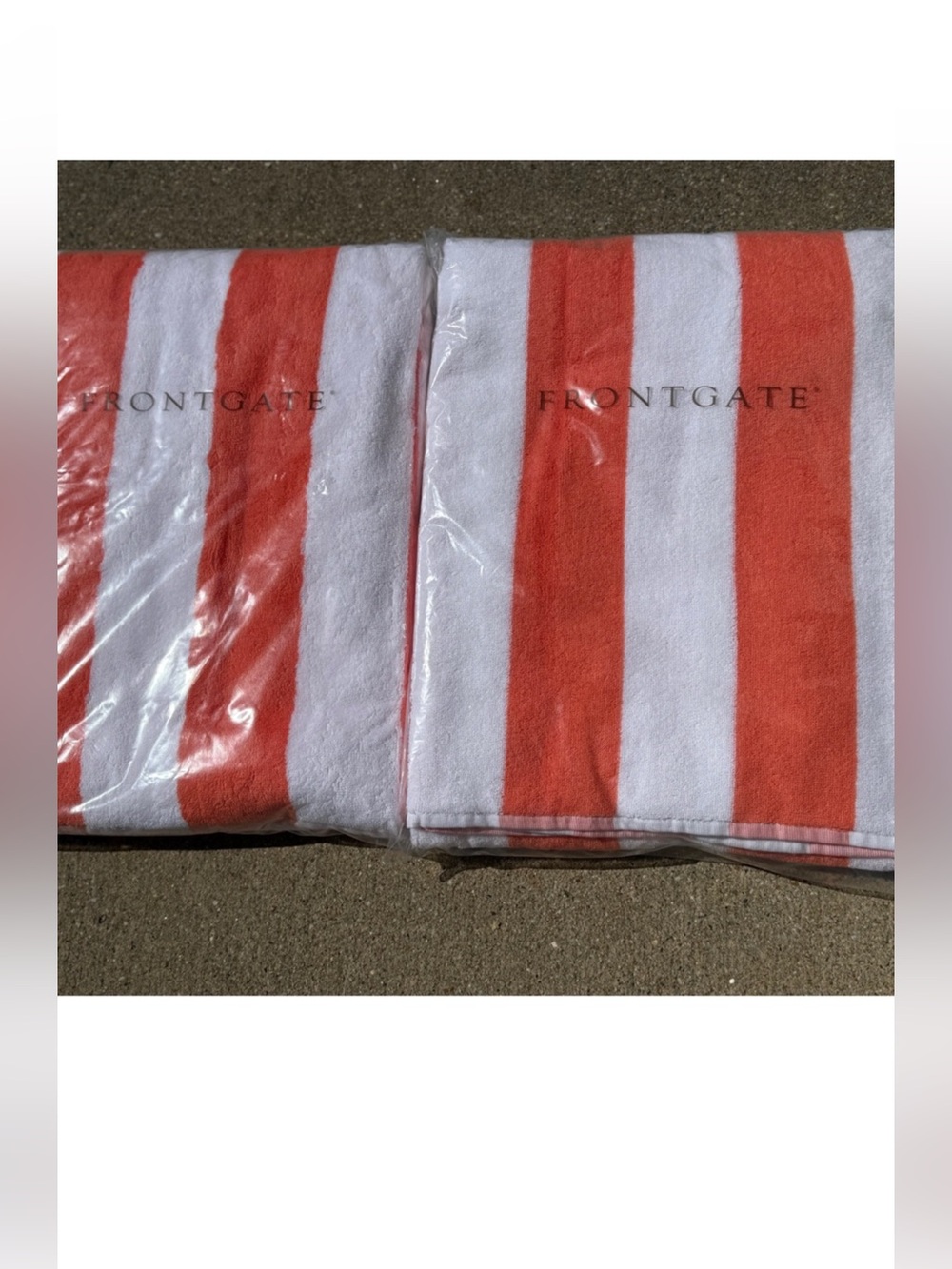 Frontgate Striped Resort Towels - Set of 2 - Used Once